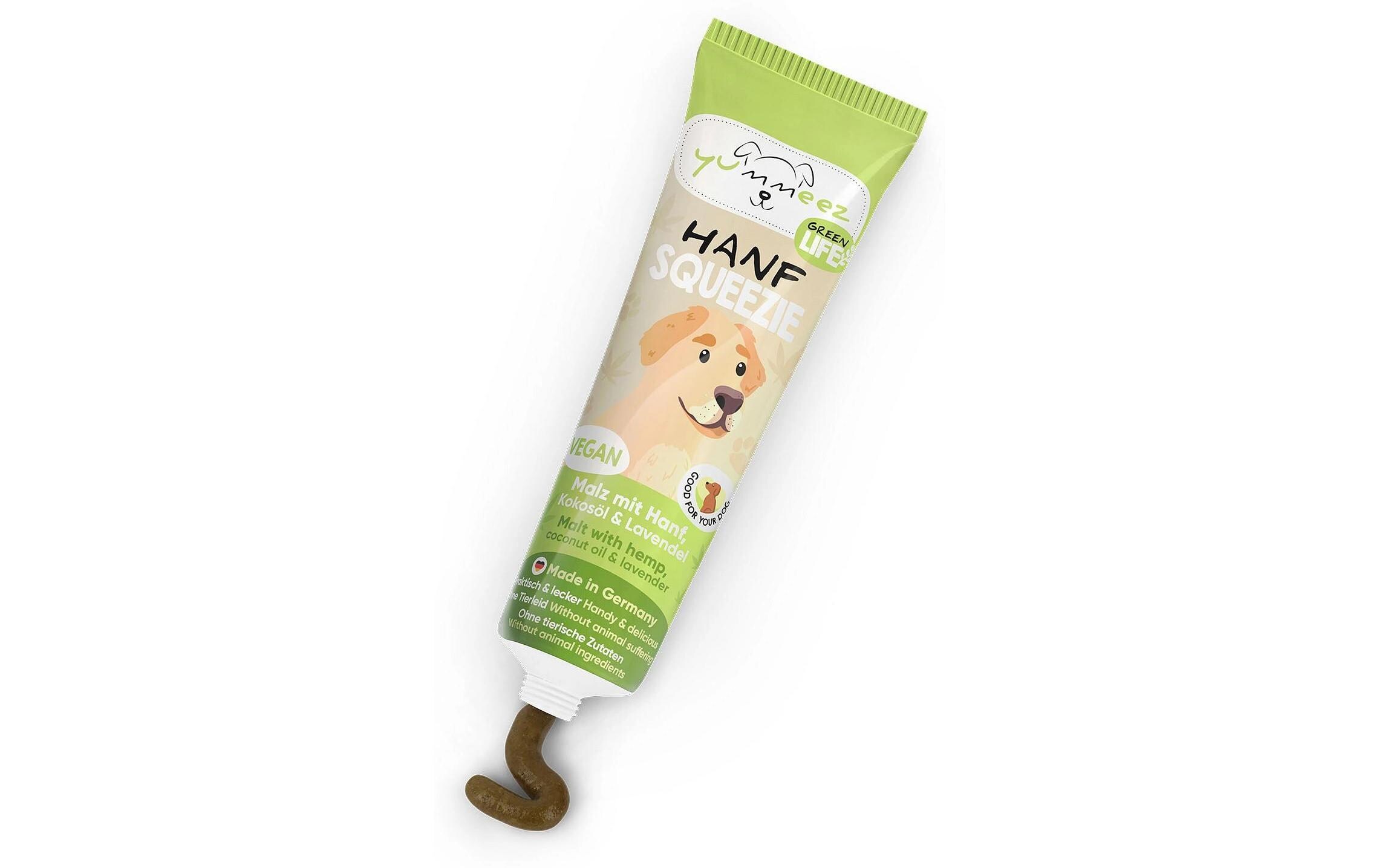 Hunde-Nahrungsergänzung Squeezie Hanf 100g 100 gHundefutter