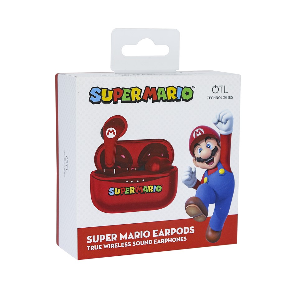 OTL - TWS Earpods - Super Mario Rød