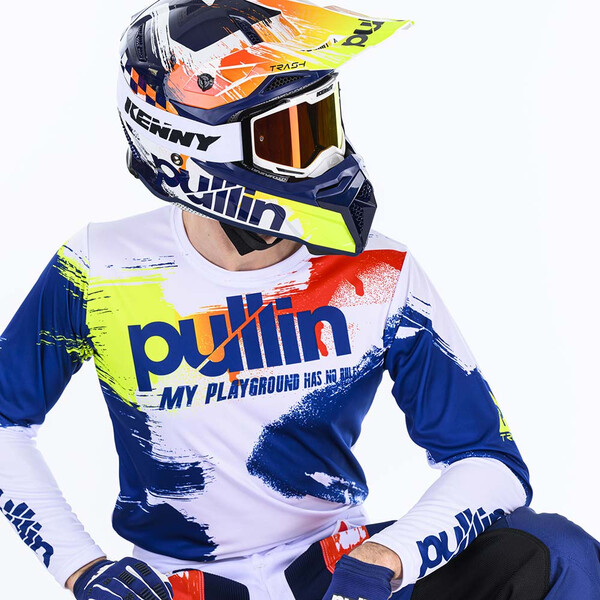 pull-in - Maillot Trash - 2024 Blanc / Navy / Jaune / Rouge