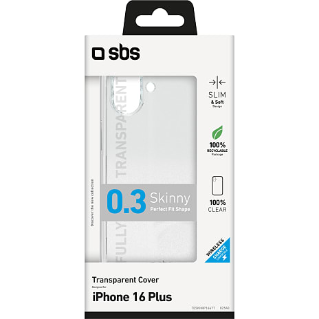 SBS iPhone 16 plus cover - transparent