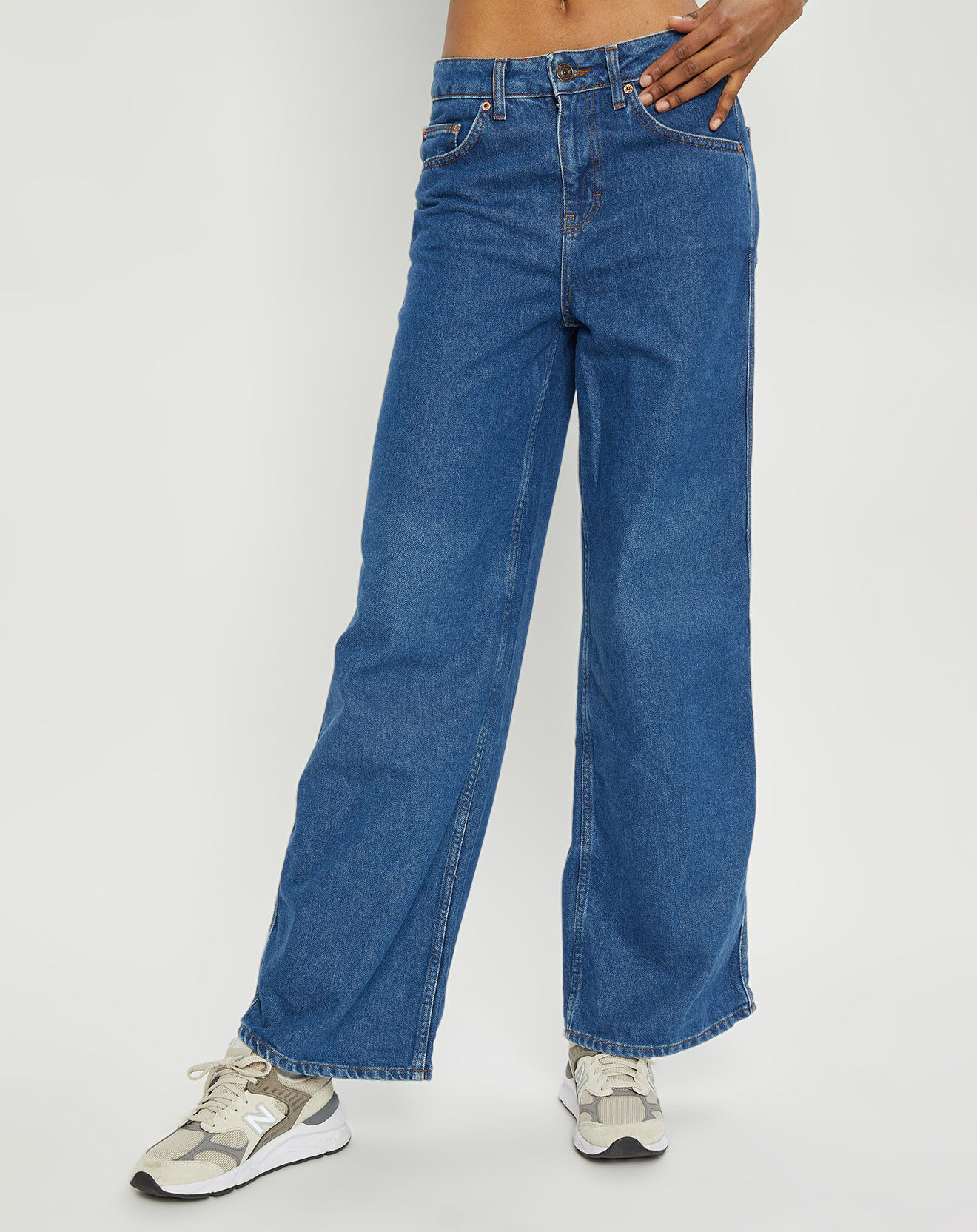 Urban Outfitters Jean 70's en Toile de coton Puddle large bleu