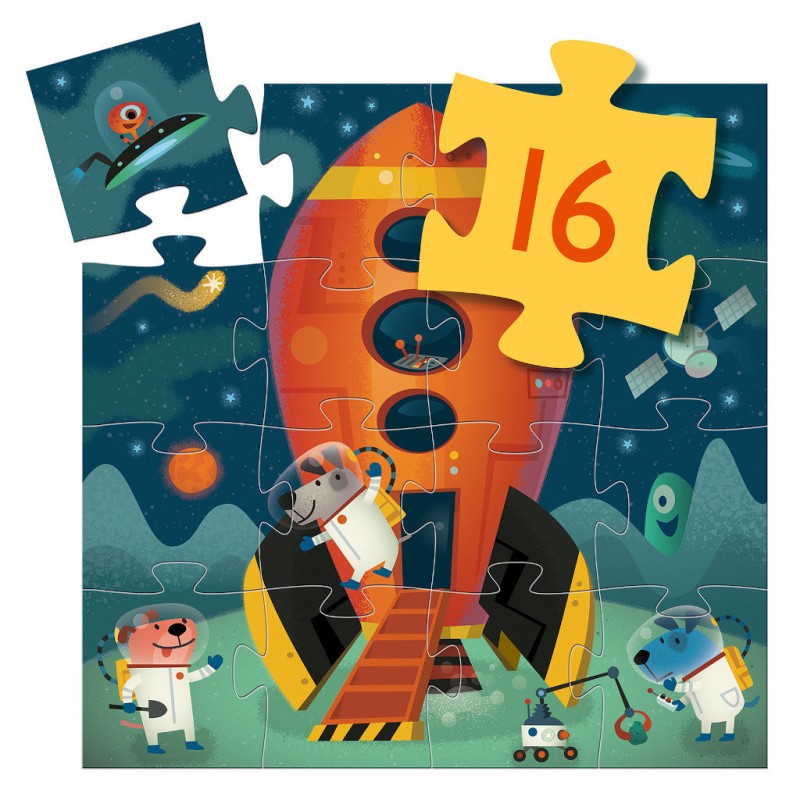 Puzzle Silhouette : Navette spatiale - 16 pièces