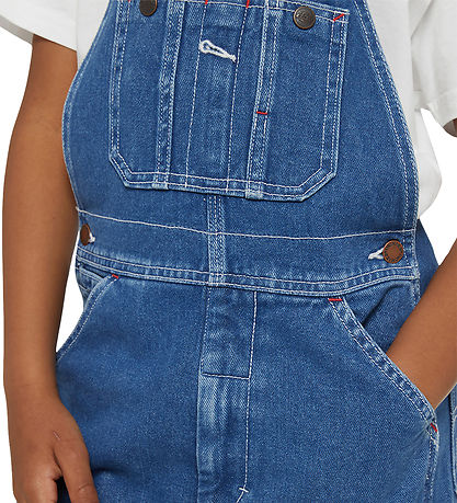 Dickies Smækbukser - Kids Denim Bib - Indigo Blue