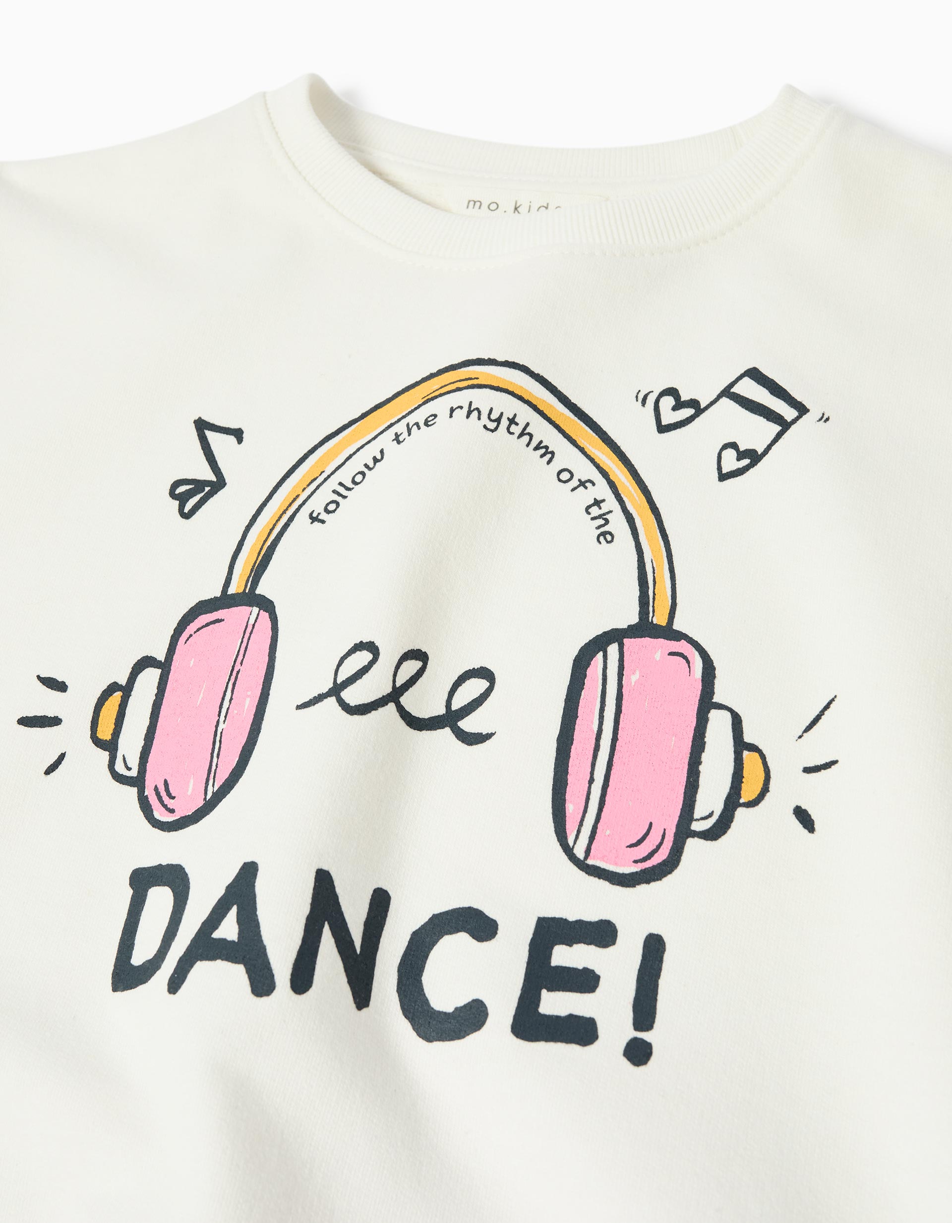 Sweatshirt de Felpa, Menina, Branco