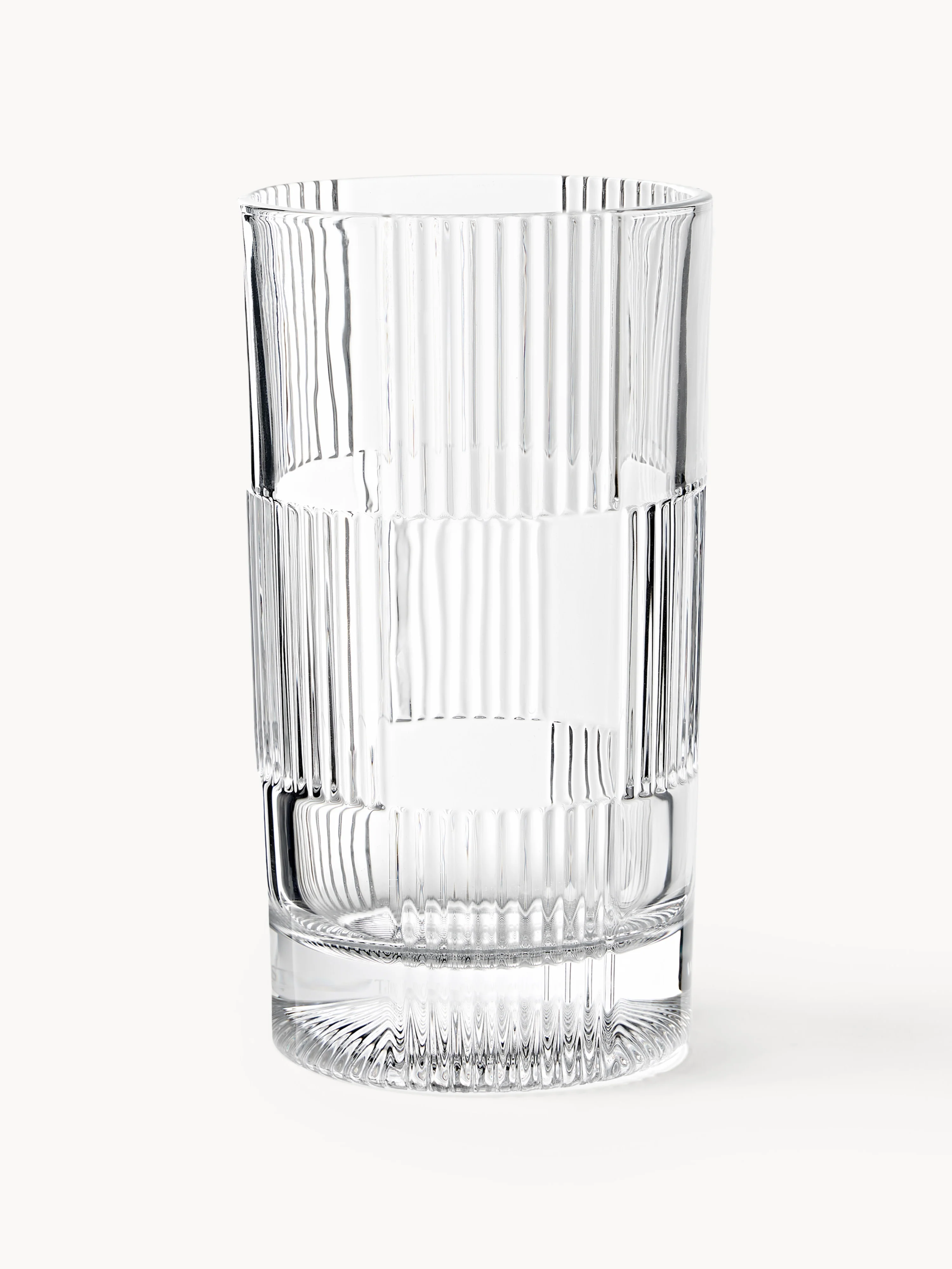 Highballglazen Bicchi met reliëfpatroon, 4-delig