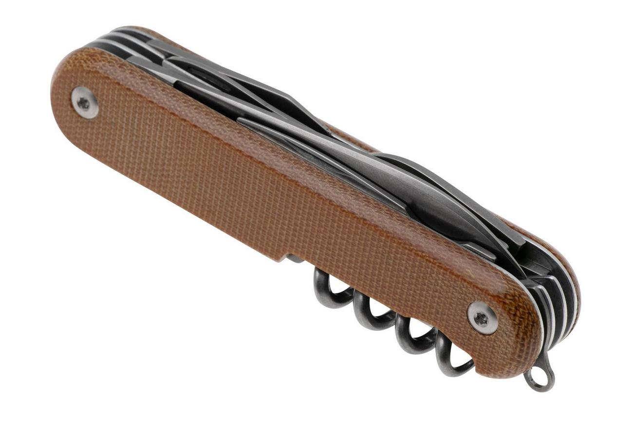 MKM Campo 7 CP07MAG-NC Magnacut Natural Canvas Micarta, zakmes