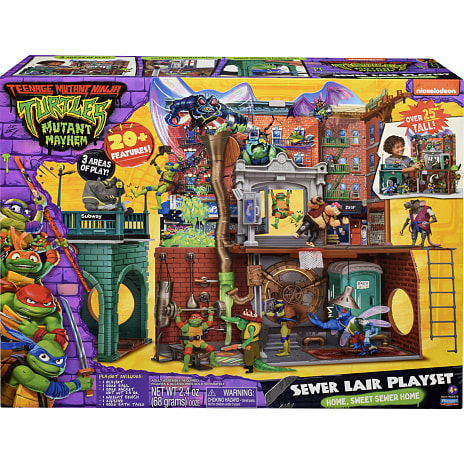 Turtles Mayhem legesæt Sewer Lair DLX