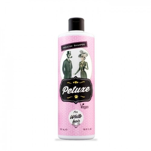 Shampoo vegano Petuxe para pelagem branca em animais de estimação
