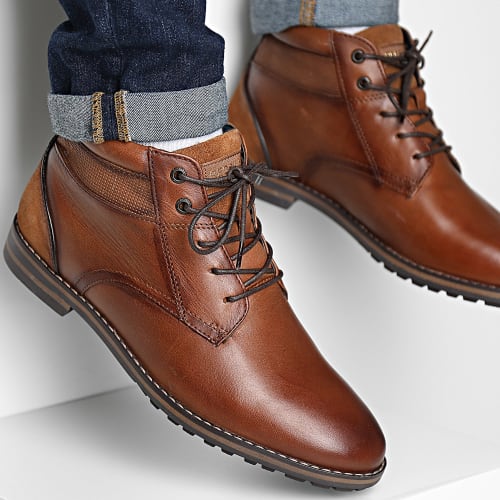 Chaussures Elec QS9312P Cognac Marine
