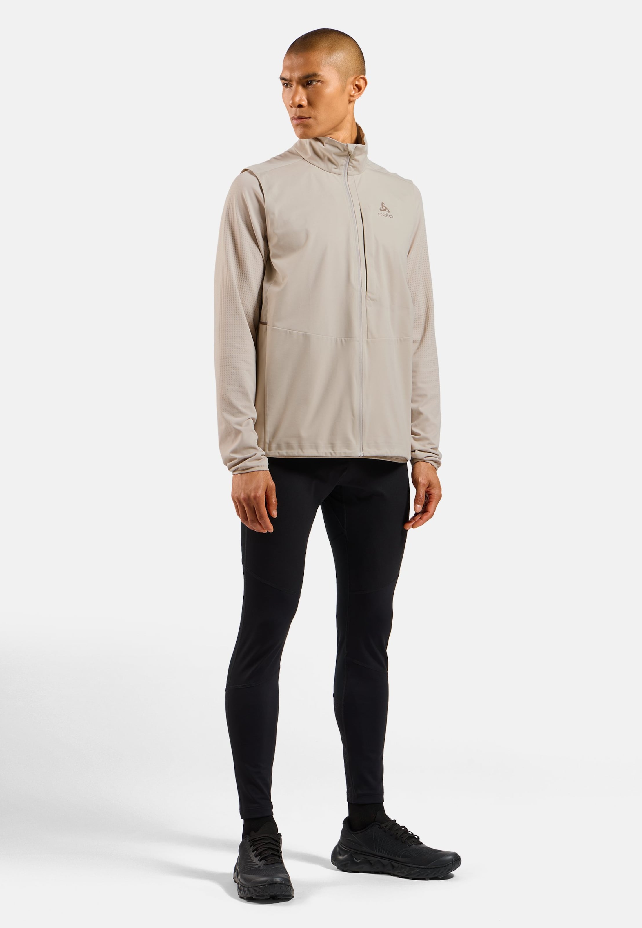 Zeroweight Warm Softshell-Laufweste 2.0 in silver cloud