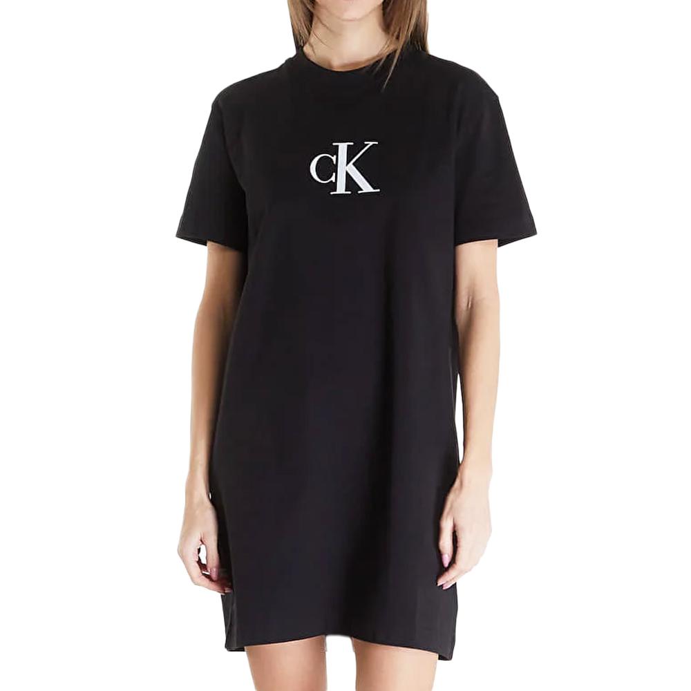 Calvin Klein Jeans Robe Noire Femme Calvin Klein Jeans Satin