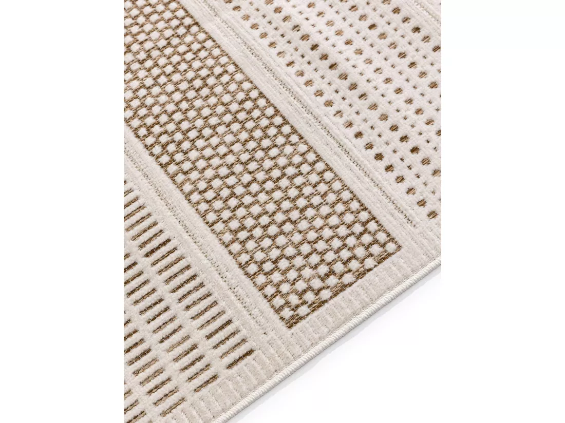 Tapis d'extérieur & intérieur Kaleo Crème/Beige 70x200 cm