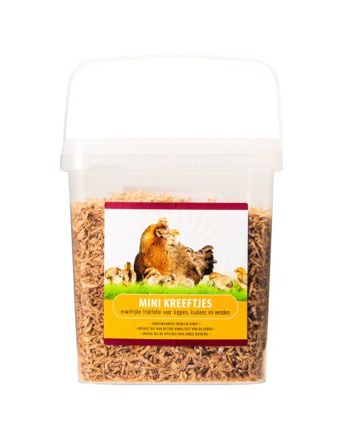 Voerwaarts Mini Kreeftjes - Kippenvoer - 800 g