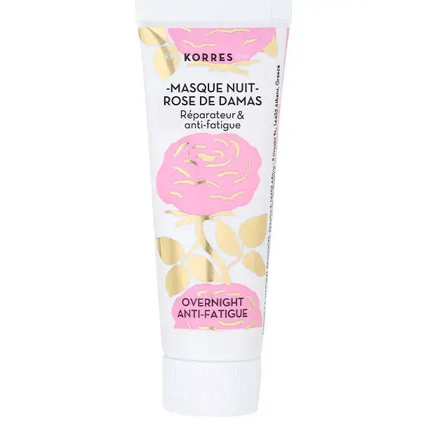 Korres Beauty Shots Rose de Damas Masque Masque de nuit Réparateur et Anti-Fatigue 18ml