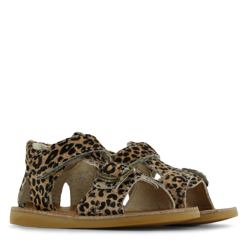 Shoesme panterprint sandaal Microfiber leer, Ponyhair | Meisjes schoenen