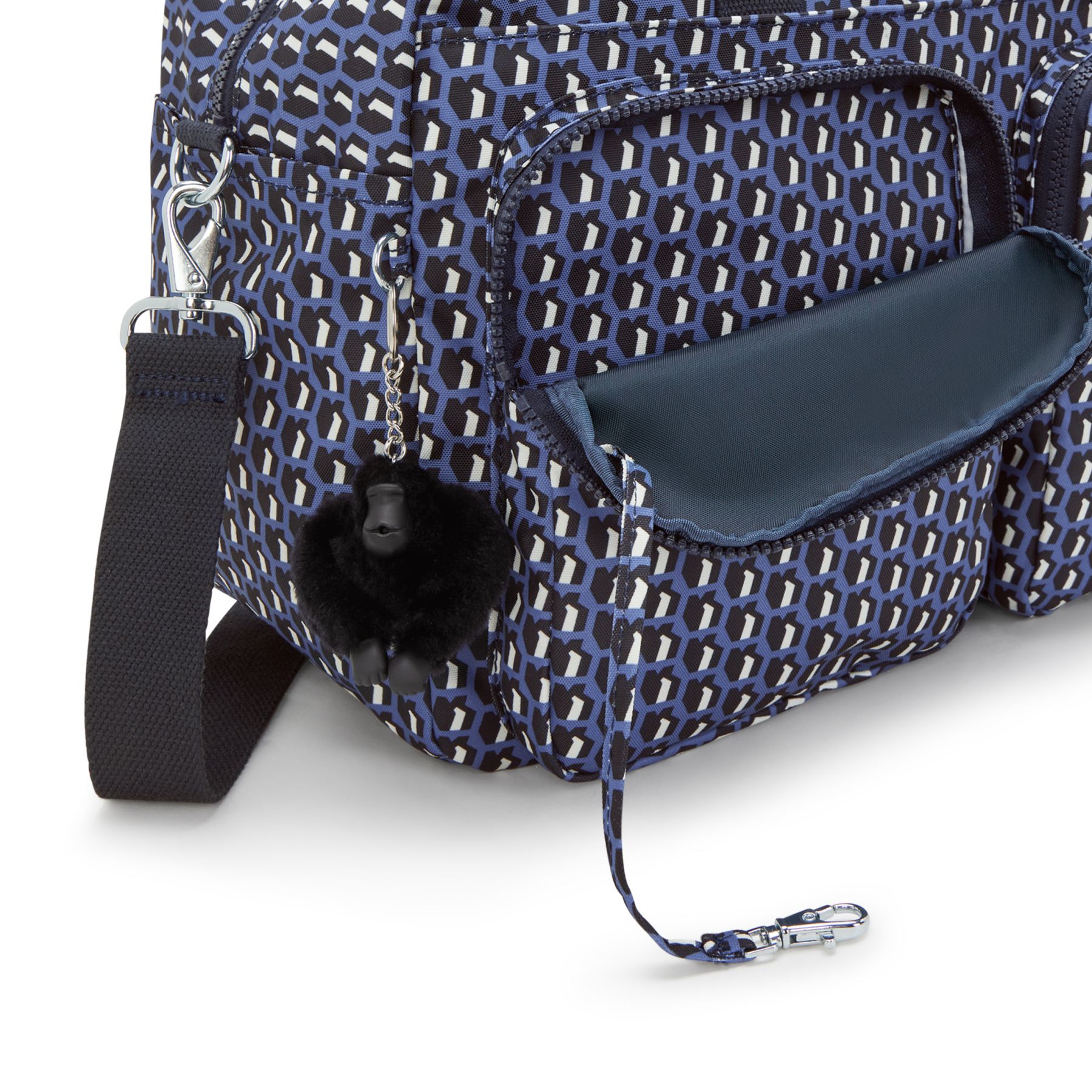 DEFEA XL Sac de voyage de taille moyenne pour le week-end avec compartiment pour ordinateur portable - 3D K Blue