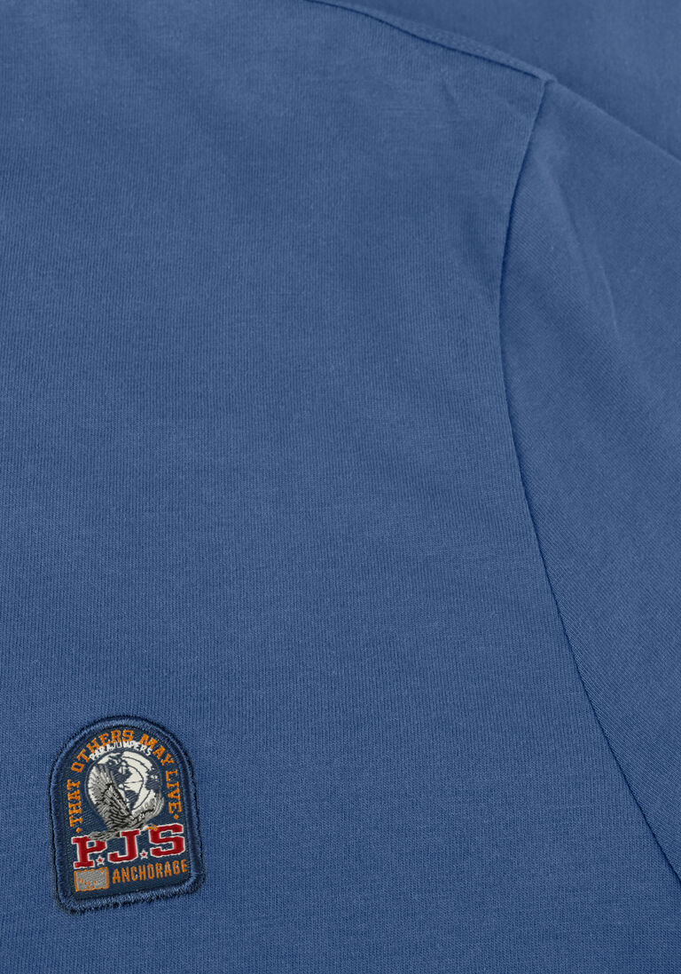 donkerblauwe parajumpers t-shirt patch tee