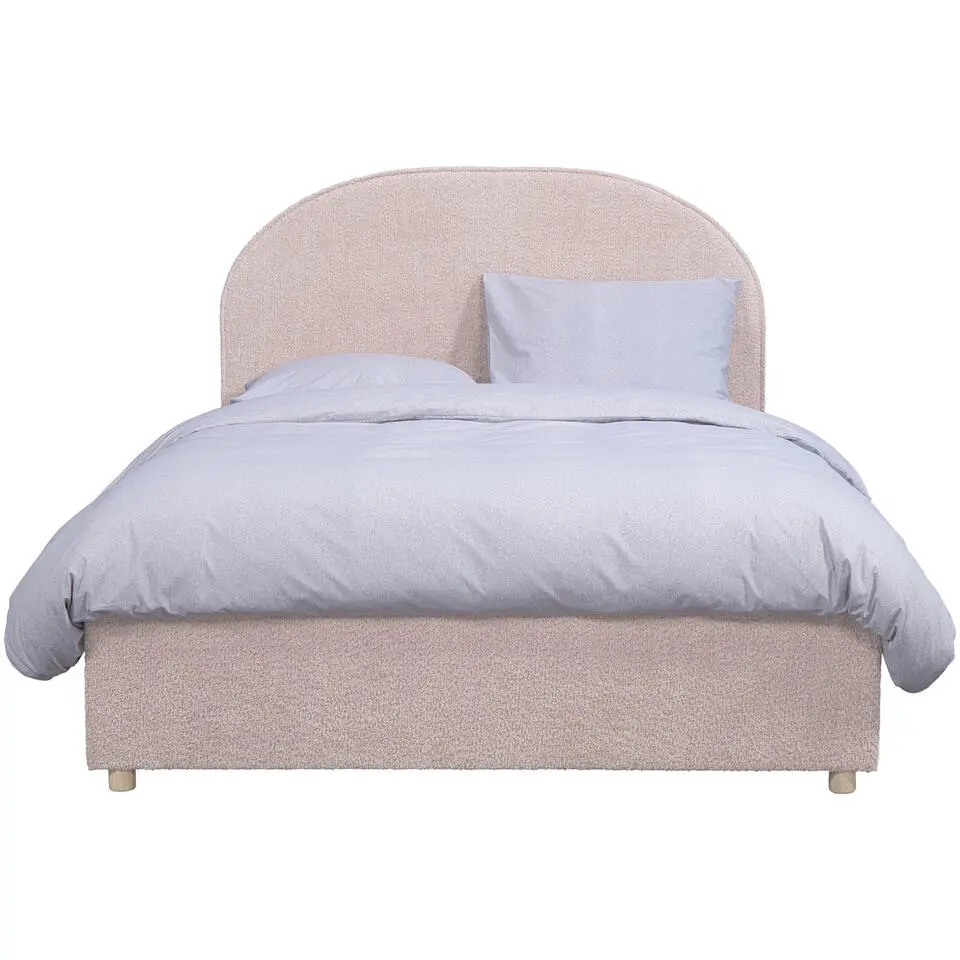Vipack bed Moon met opbergruimte - roze - 140x200 cm