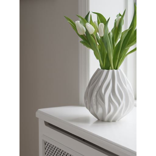 Morsø Flame Vase, Hvid, 19 cm