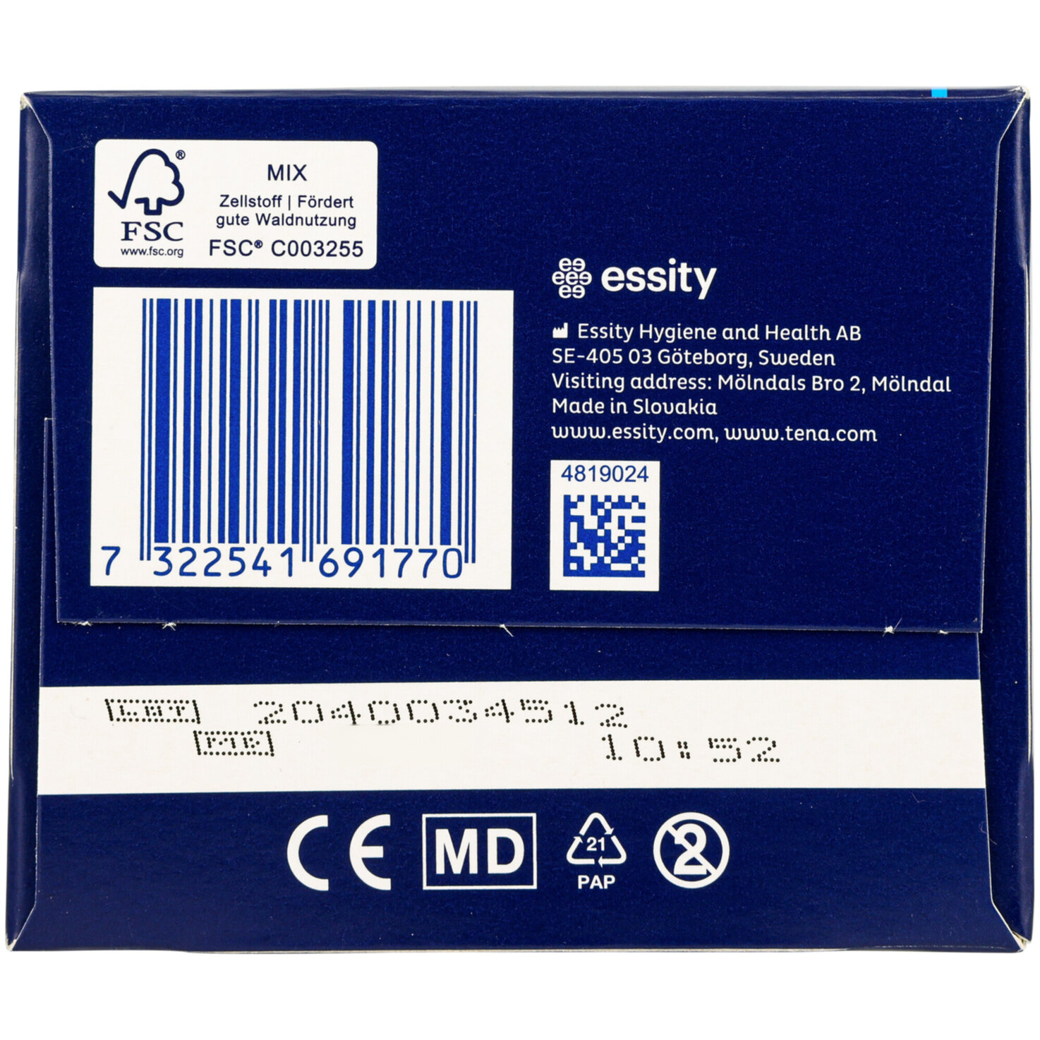 Tena Men Active Fit Inkontinenz-Einlagen Protective Shield 14 Stück