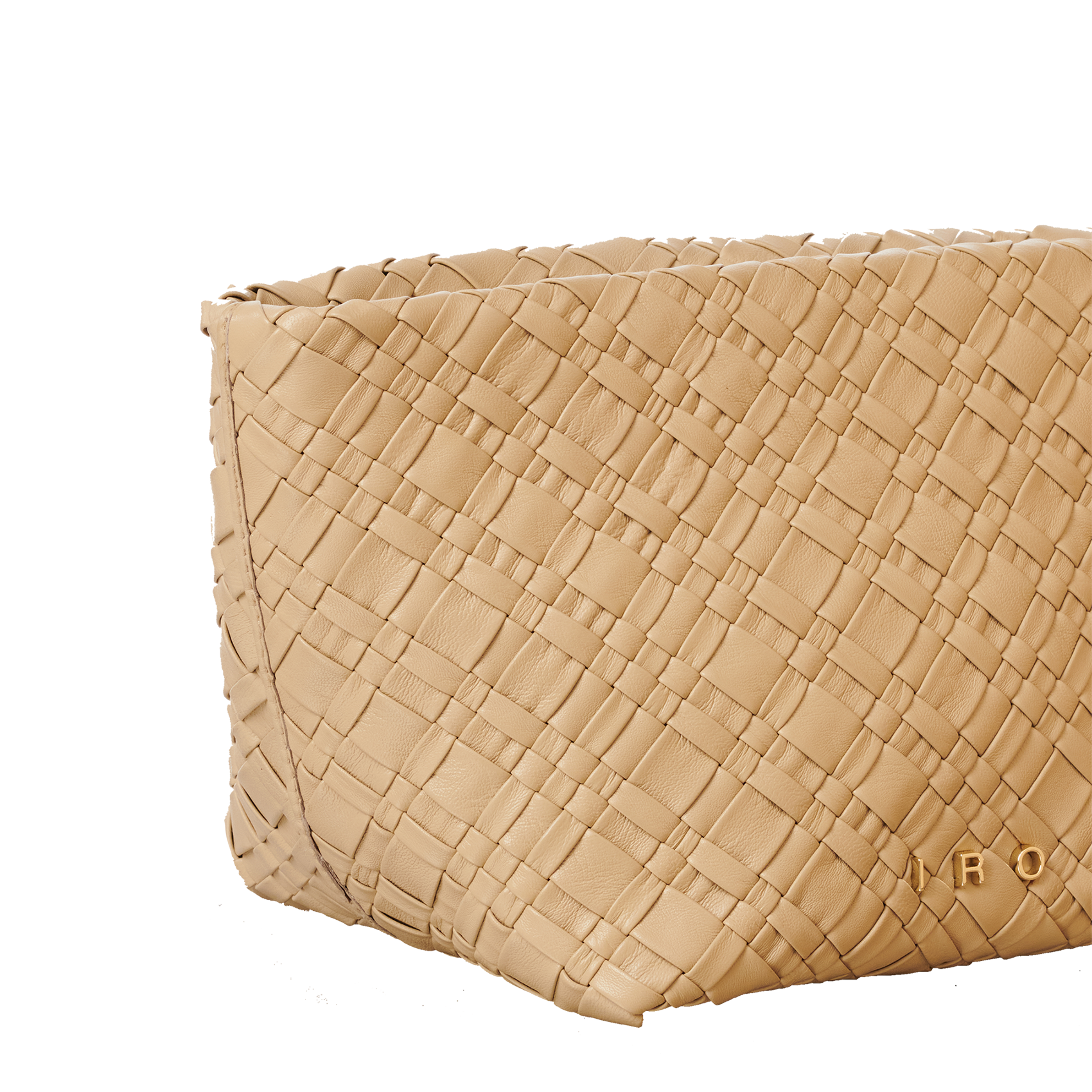 NEOBELWO - Pochette en cuir tressé | Beige