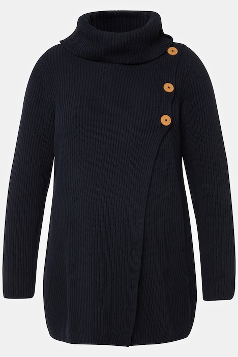 Bellieva Pullover, A-Line, Schlitz mit Knöpfen vorne, Stillfunktion, Langarm