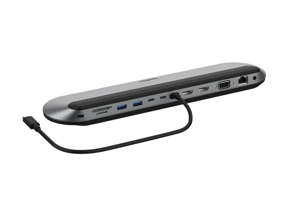 Belkin CONNECT Universal USB-C 11-in-1 Pro Dock - Dockingstation - USB-C - 2 x HDMI, VGA - 2.5GbE