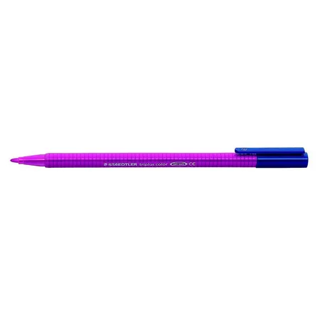 STAEDTLER® 323-61 triplus color Fasermaler, dreikant, rotlila