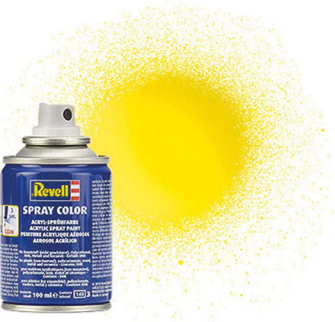 Revell  Spray gelb, glänzend, 100 ml    Sprühlack für viele verschiedene Materialien