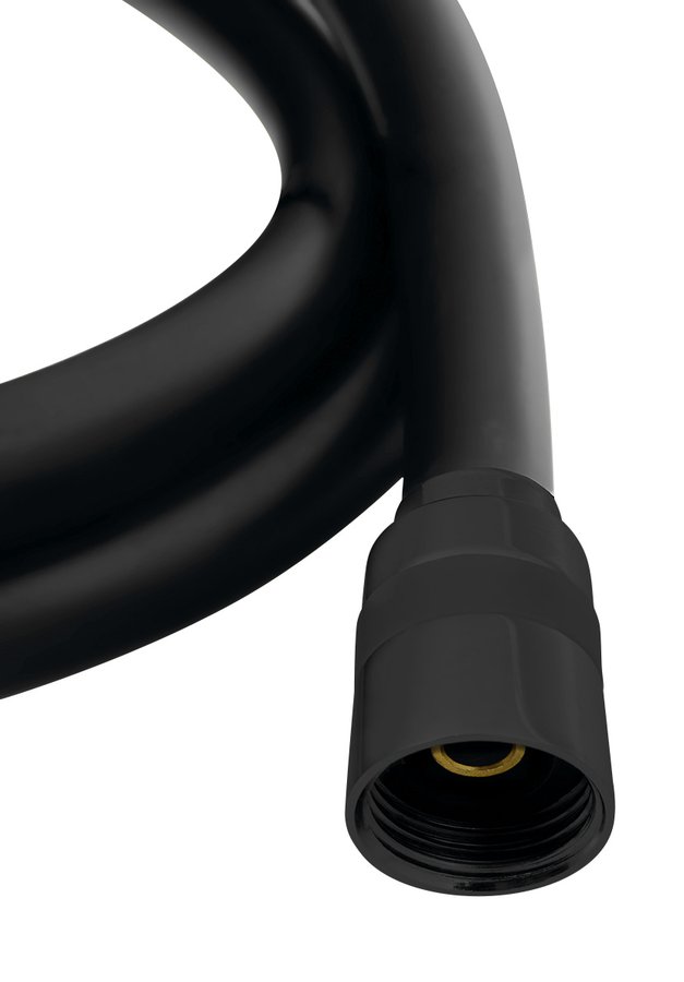 Sapho Softflex doucheslang 150cm zwart mat