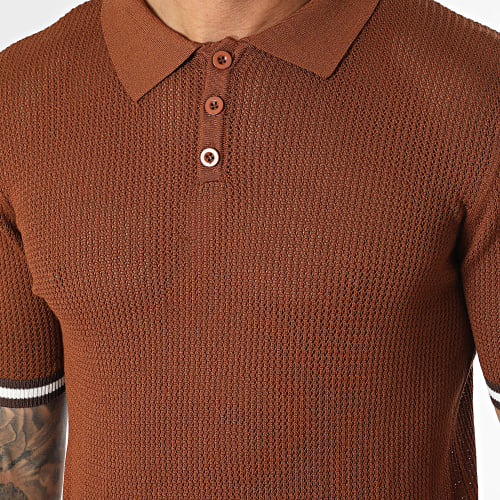 Polo Manches Courtes Marron