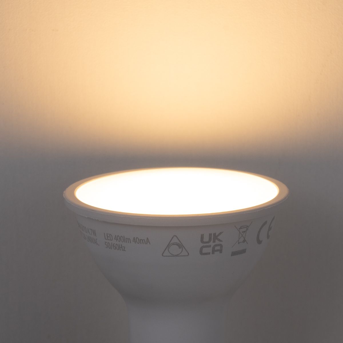 Smart GU10 50mm dimbare LED lamp opaal RGBW 4.7W 400 lm 2700-6500K