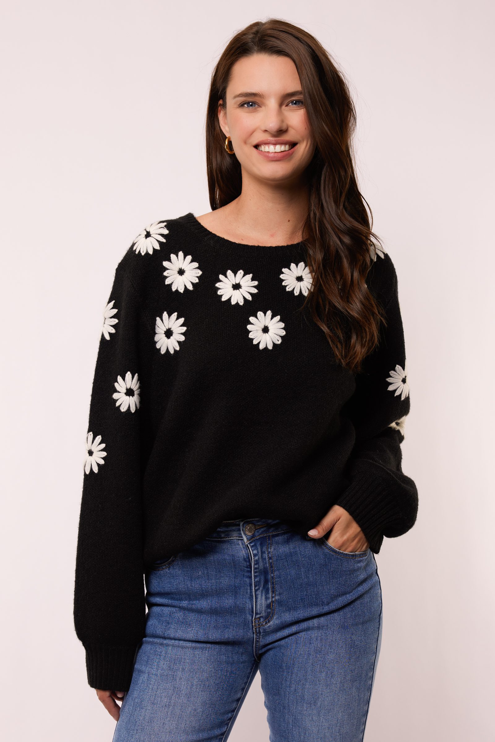 G-maxx - Zaina Knitted Sweater - Black