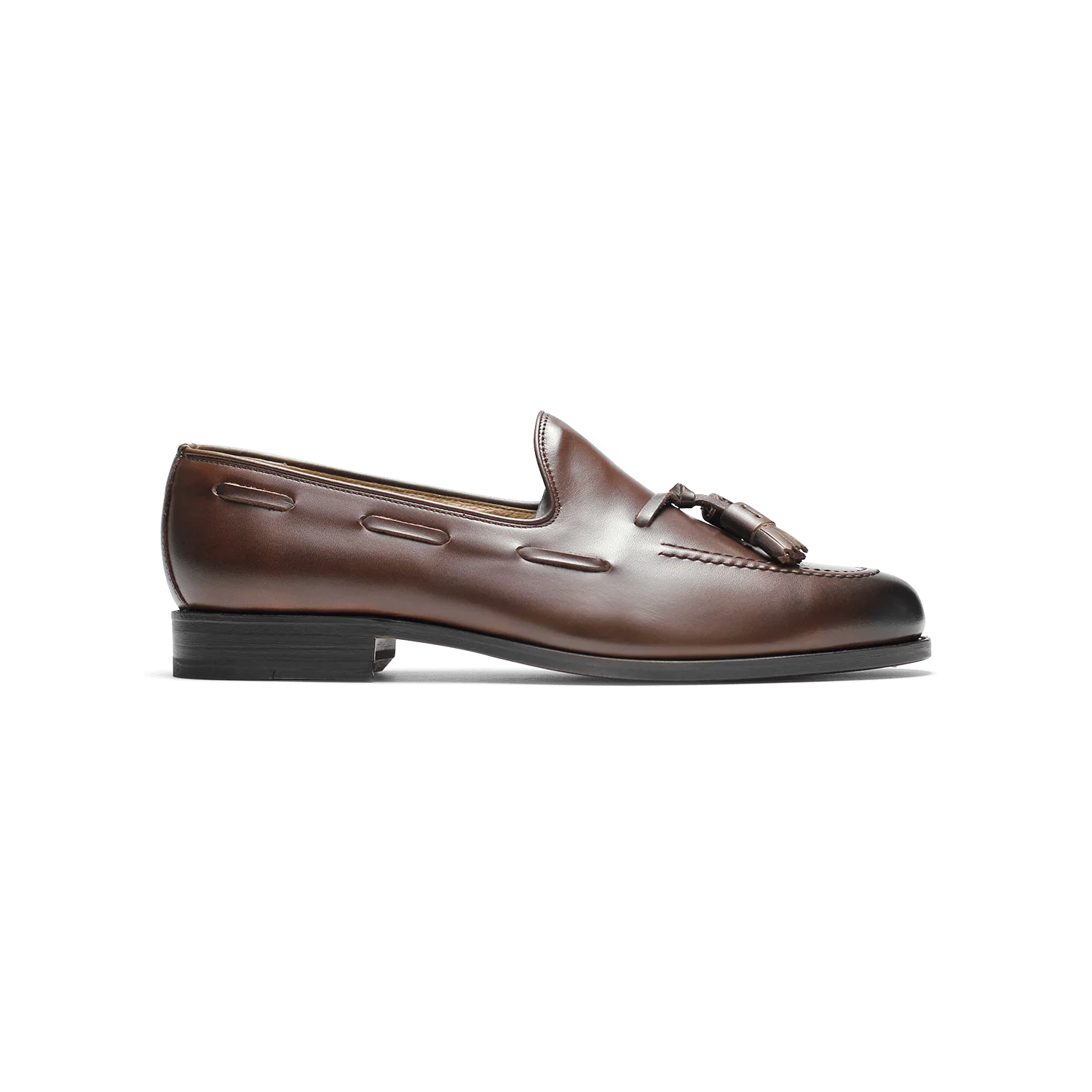 Micky-Mocassin à glands en cuir brown