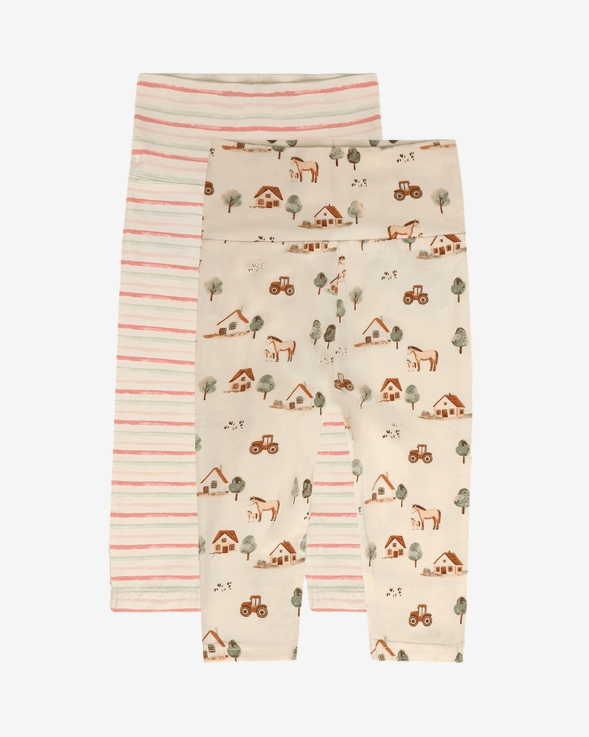 Leggings Baby m/ dobbelt liv 2pk – Bomull, Elastan | HCLuca