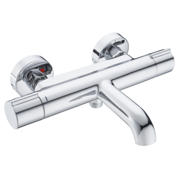 Atlantic thermostatische badkraan Colin chroom 15 cm
