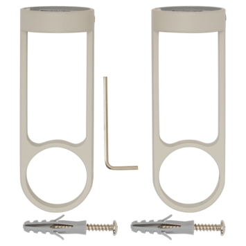 Intensions wandsteun Hooked 28mm warm grey 2 stuks