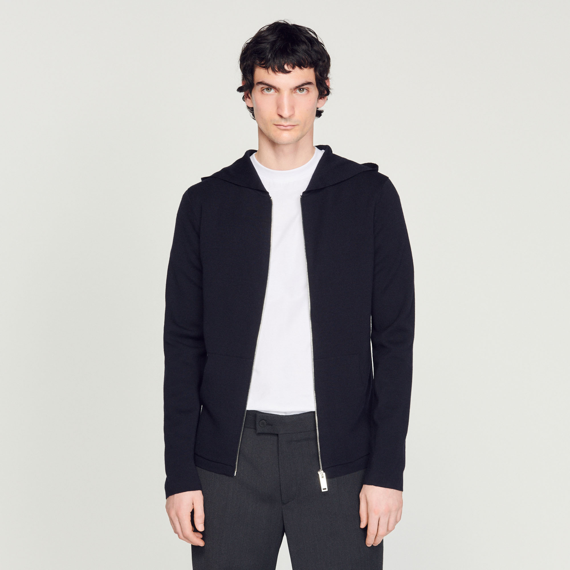 Gilet zippe avec capuche