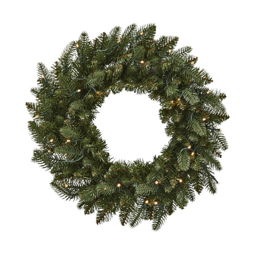 Batteridrevet julekrans med LED-belysning Ø50 cm IP44