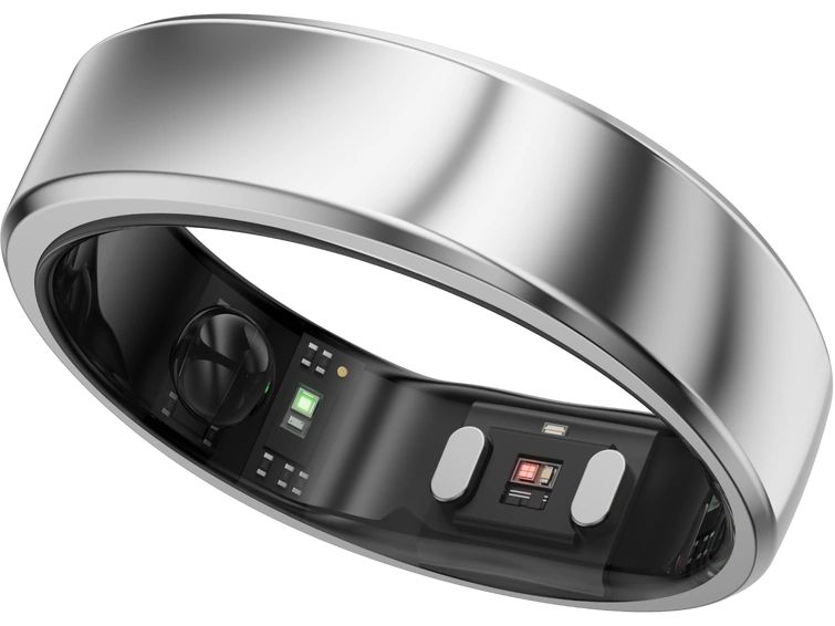 RingConn Smart Ring Gen 2 Air Grösse 14 Silber Eleganter Smart Ring für Gesundheitsüberwachung und Alltag