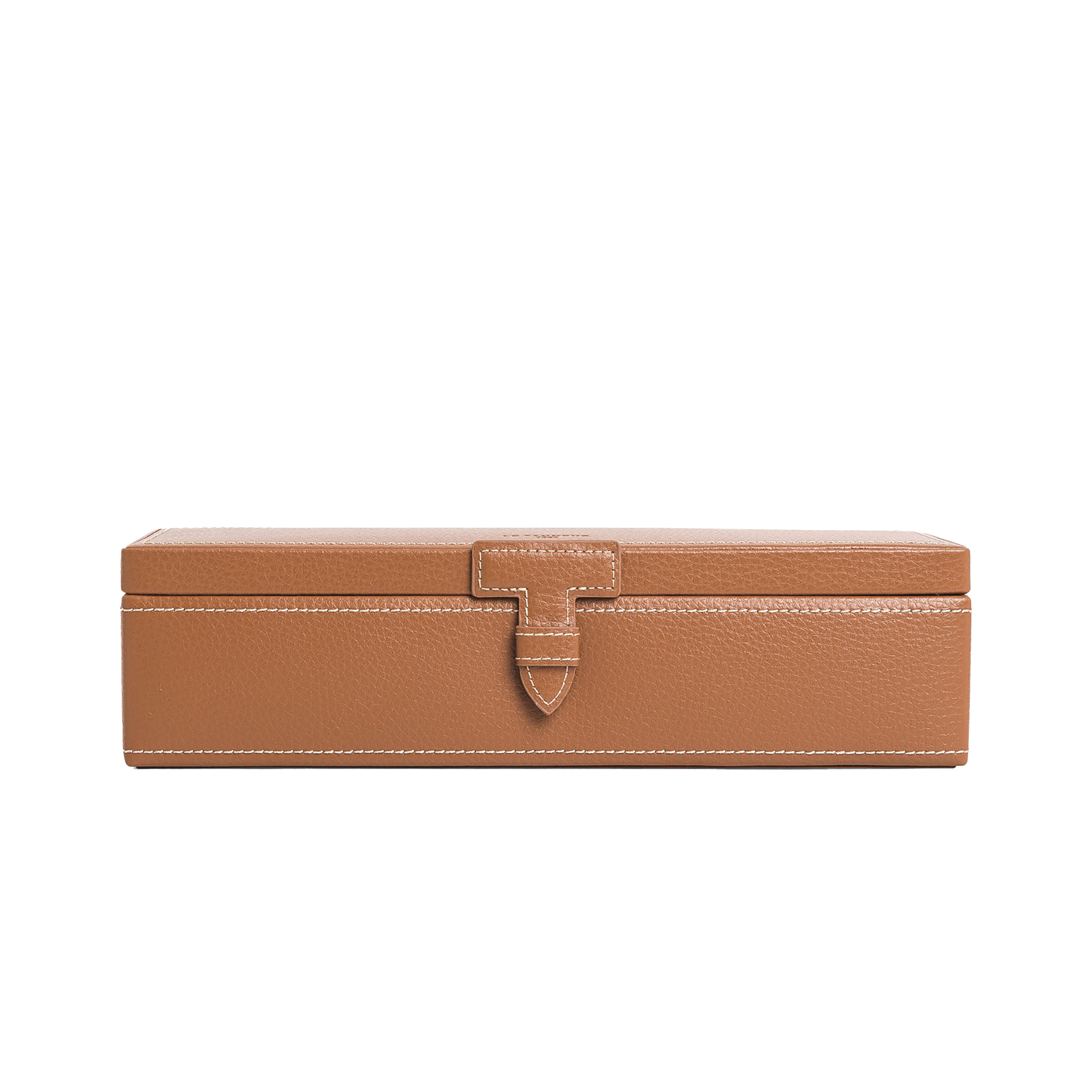 Coffret montres en cuir recyclé | Beige