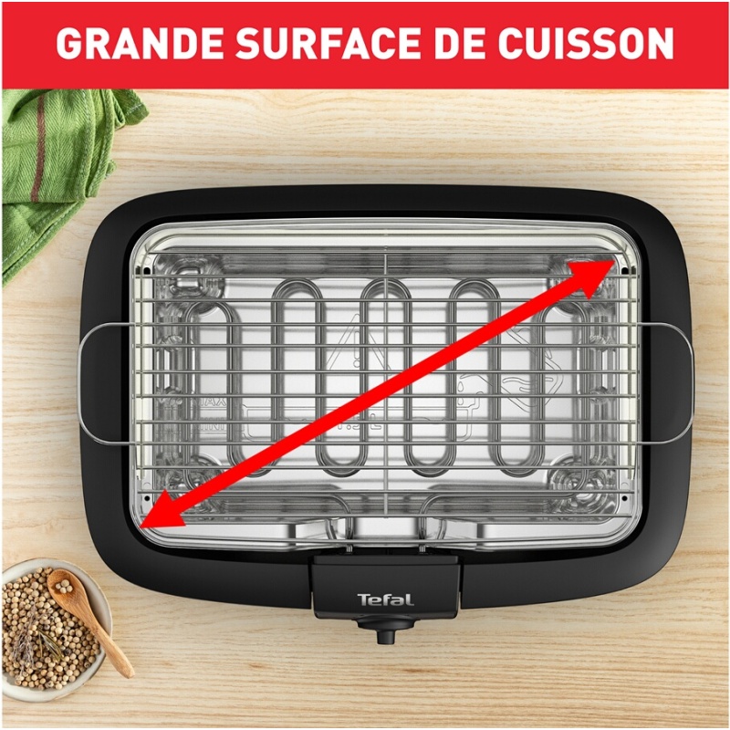 Barbecue Tefal BG90A810 EASYGRILL ADJUST INOX TABLE THERMOSTAT REGLABLE 2300 W