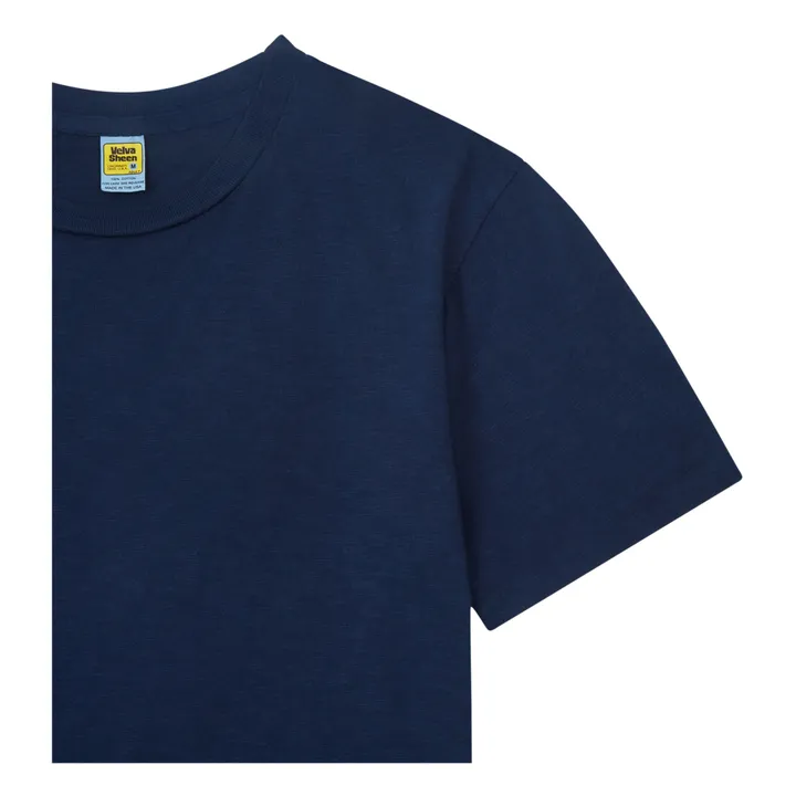 Velva Sheen T-shirt Rolled Coton | Bleu marine