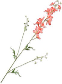 Silk-Ka kunstbloem Delphinium roze oranje 101 cm