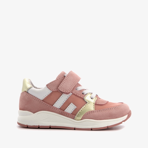 TwoDay leren meisjes sneakers oudroze