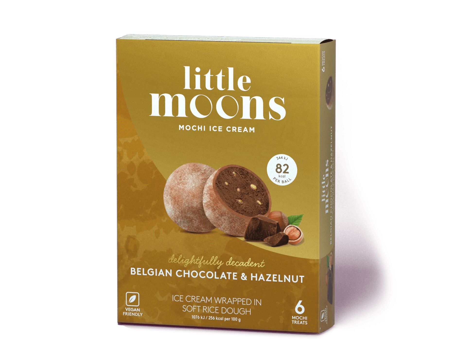 GELADO MOCHI LITTLE MOONS CHOCOLATE AVELÃ 192G (6UN)