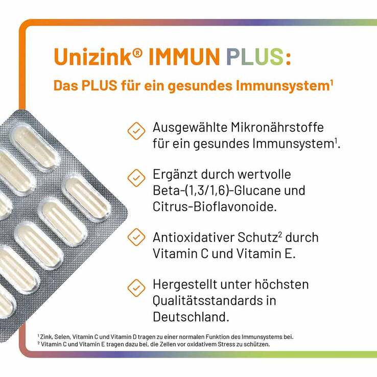 Unizink Immun Plus Kapseln, 1X10 St