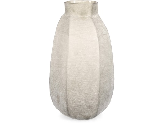 CONCEPT1 - Vase décoratif Mirissa beige D28 x h49,5 cm