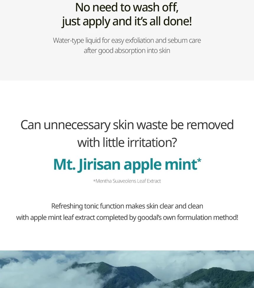 Goodal - Appelmunt AHA BHA 10% exfoliërende vloeistof