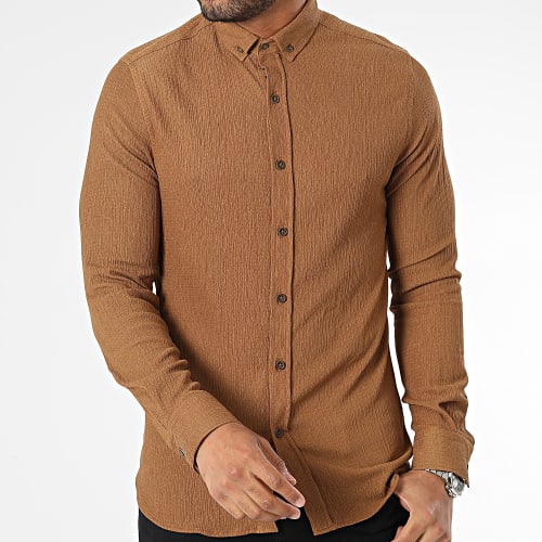 Chemise Manches Longues Camel
